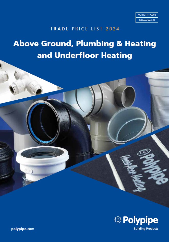 [MARCH 24] Above Ground, Plumbing and UFH Trade Price List | Polypipe