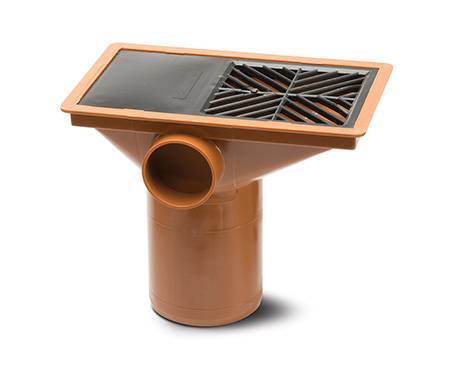 UG428 - Underground Drainage 110mm Rectangular Hopper | Polypipe